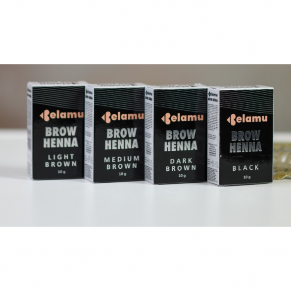 HENNA antakių dažai, 10g VIDUTINIO TAMS. RUDA 3 HENNA antakių dažai, 10g VIDUTINIO TAMS. RUDA 3