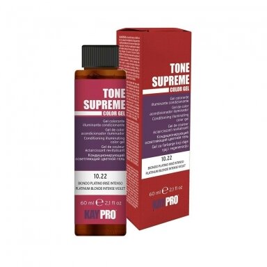 Kay Pro toner Tone Supreme with caviar extract, 10.22 PLATINUM BLONDE INTENSE VIOLET shade, 60ml