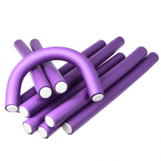 Kiepe Professional lankstūs plaukų suktukai D20, 12 vnt. violetinė sp.