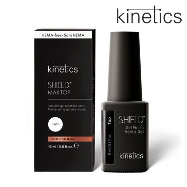 KINETICS SHIELD MAX TOP LIGHT viršutinis gelio sluoksnis 15ML