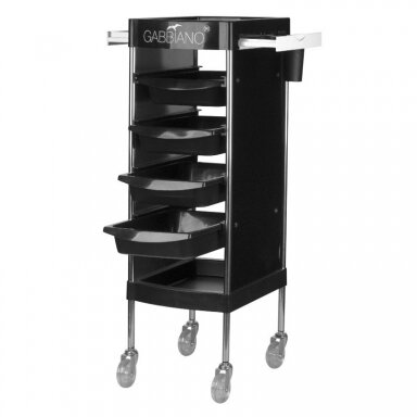 Hair salon trolley GABBIANO FX11F BLACK Hair salon trolley GABBIANO FX11F BLACK