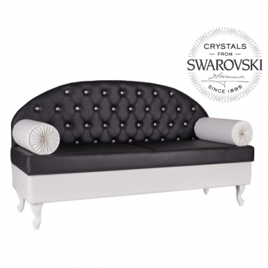 Kirpyklos laukiamojo sofa SWAROVSKI CRYSTALS MAX, individuali gamyba