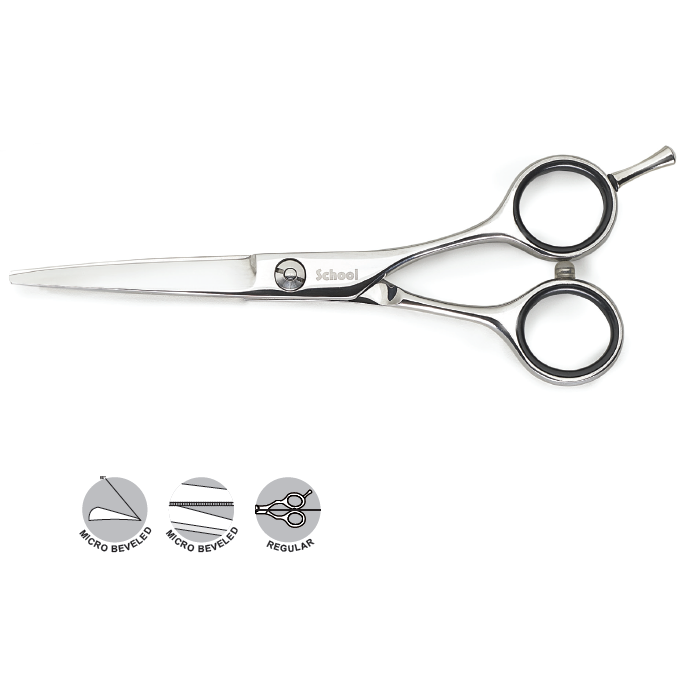 Kiepe Professional kirpimo žirklių rinkinys SCHOOL besimokantiems kirpėjams REGULAR, 14cm 1 Kiepe Professional kirpimo žirklių rinkinys SCHOOL besimokantiems kirpėjams REGULAR, 14cm 1