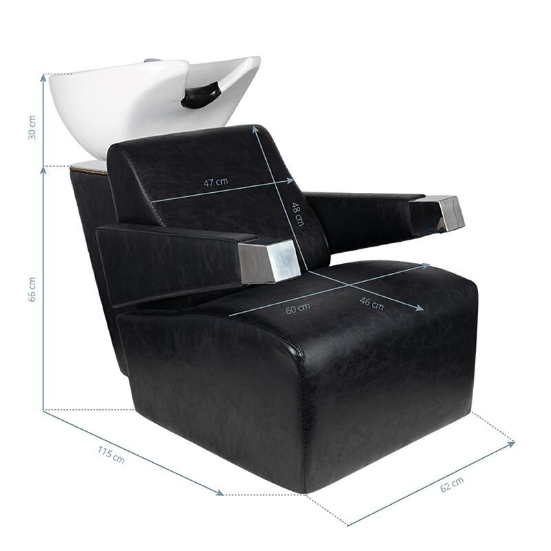Hairdressing sink HSB78, black sp. 5 Hairdressing sink HSB78, black sp. 5