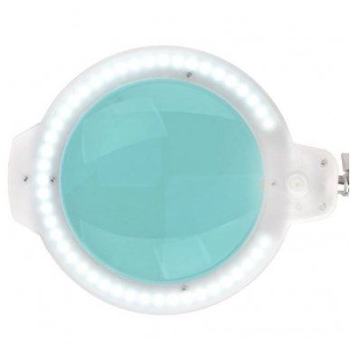 Kosmetologinė LED lempa su lupa MOONLIGHT 8012/5", baltos sp.