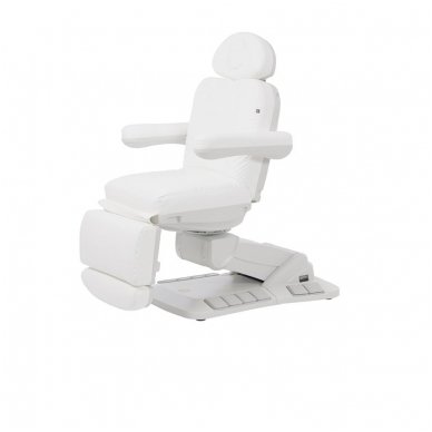 Kosmetologinis elektrinis krėslas - lova Weelko Tella, baltos sp.