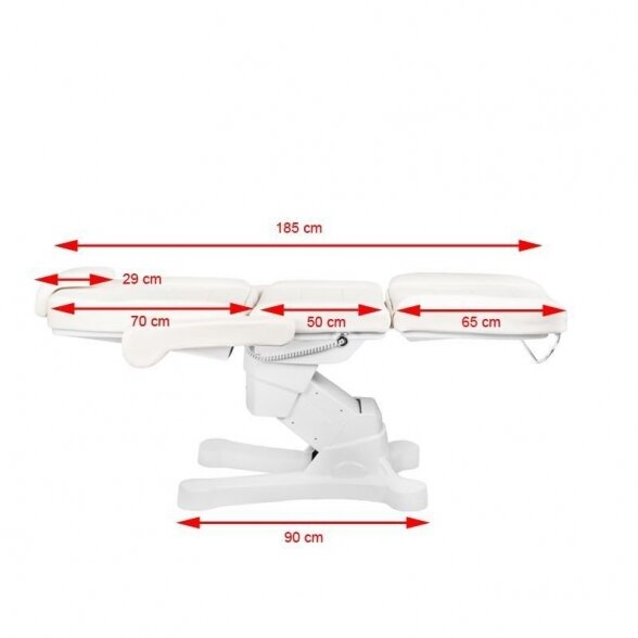 Kosmetologinis elektrinis krėslas-lova A-207 WHITE 10 Kosmetologinis elektrinis krėslas-lova A-207 WHITE 10