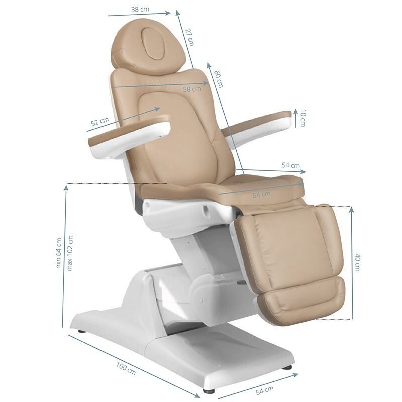 Kosmetologinis krėslas AZZURRO 870 CAPPUCINO 1 Kosmetologinis krėslas AZZURRO 870 CAPPUCINO 1