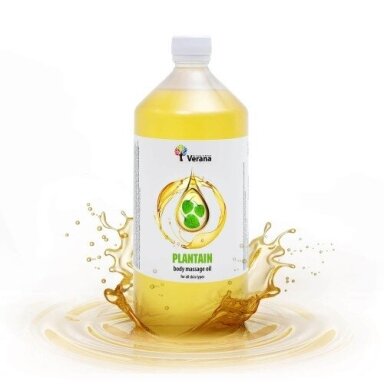Plantain body massage oil, 1000 ml. Plantain body massage oil, 1000 ml.