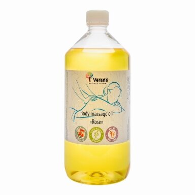 Kūno masažo aliejus Rožė, 1000 ml. Kūno masažo aliejus Rožė, 1000 ml.