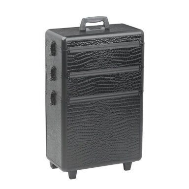 Lagaminas stilisto įrankiams SIBEL MODULAR SILVER, juodas Lagaminas stilisto įrankiams SIBEL MODULAR SILVER, juodas