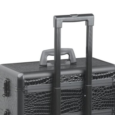 Lagaminas stilisto įrankiams SIBEL MODULAR SILVER, juodas Lagaminas stilisto įrankiams SIBEL MODULAR SILVER, juodas
