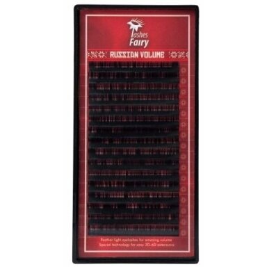 Lashes Fairy Volume blakstienos "Russian Volume" C. 0.07 13mm Lashes Fairy Volume blakstienos "Russian Volume" C. 0.07 13mm
