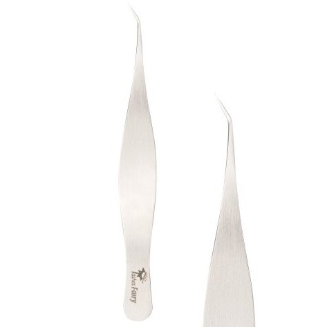 Lashes Fairy curved tweezers RTSE0014 12 cm Lashes Fairy curved tweezers RTSE0014 12 cm