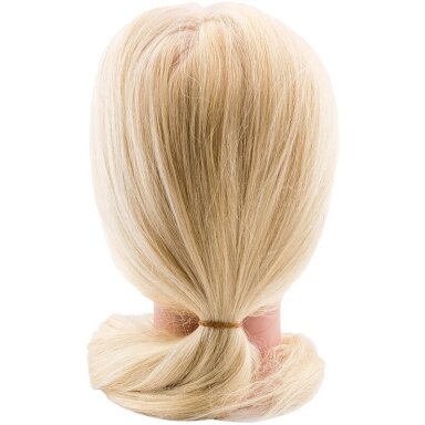 Manekeno galva Ruijia su 50 % sintetiniais ir 50 % natūraliais šviesiais plaukais, ilgis nuo 55-60 cm, 165 g plaukų Manekeno galva Ruijia su 50 % sintetiniais ir 50 % natūraliais šviesiais plaukais, ilgis nuo 55-60 cm, 165 g plaukų