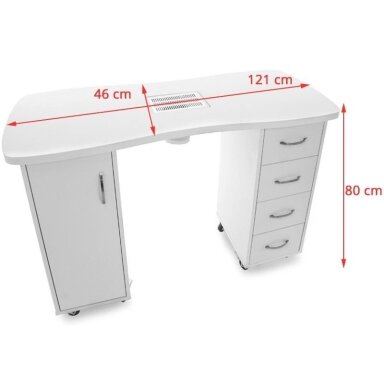 Manicure table with dust collector 2027 Manicure table with dust collector 2027