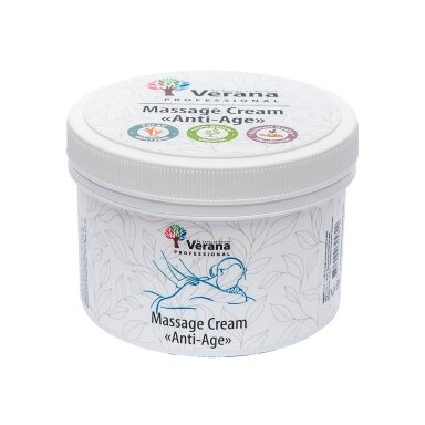 Massage cream Verana ANTI-AGE, odorless 500g.