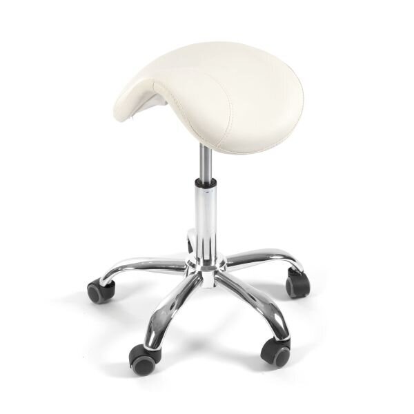 Meistro kėdutė SIBEL SADDLE, balta Meistro kėdutė SIBEL SADDLE, balta