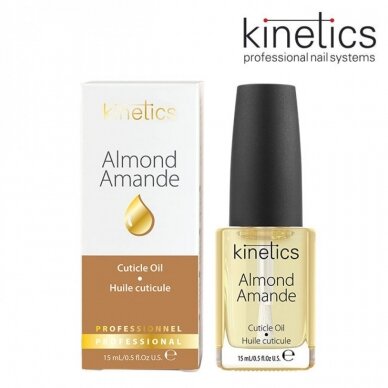 Migdolų aromato nagų odelių aliejus KINETICS Almond Cuticle Essential Oil, 15 ml
