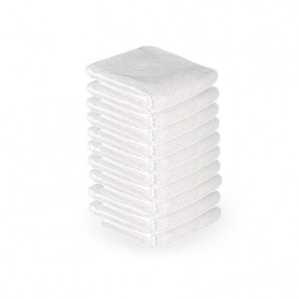 Microfiber towels, white sp. Microfiber towels, white sp.