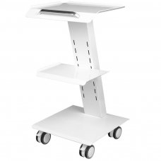 Mobilus staliukas - vežimėlis kosmetologijos prietaisams, baltos sp.