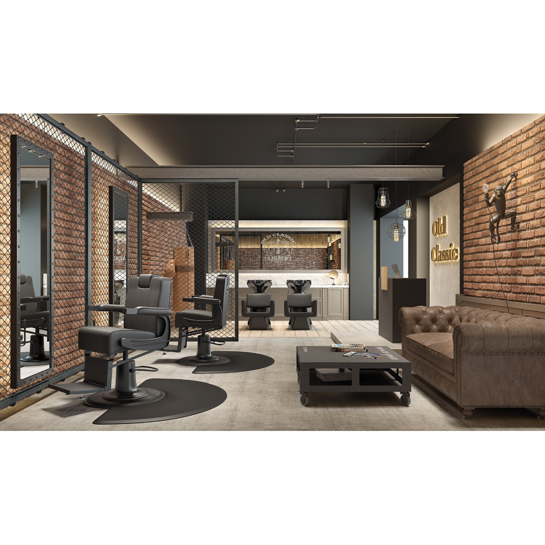 MUDI kirpyklos baldų kolekcija IRON BARBERSHOP (Ispanija) 1 MUDI kirpyklos baldų kolekcija IRON BARBERSHOP (Ispanija) 1