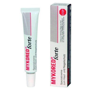 MYKORED forte, kremas nuo grybelinių infekcijų, 20ml MYKORED forte, kremas nuo grybelinių infekcijų, 20ml