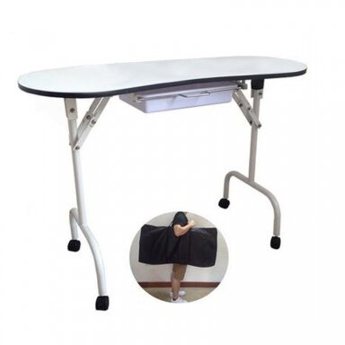 Portable manicure table BIURKO 4031, white Portable manicure table BIURKO 4031, white