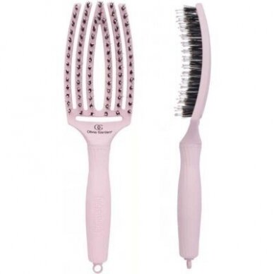 Plaukų šepetys Olivia Garden Finger Brush M dydis rožinės sp.