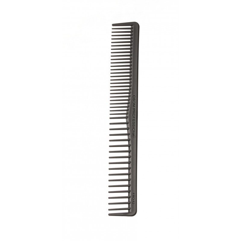 Plaukų šukos OSOM Professional Black Cutting Comb, antibakterinės Plaukų šukos OSOM Professional Black Cutting Comb, antibakterinės