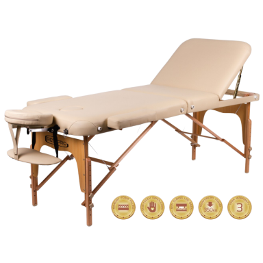 RESTPRO® Memory 3 Beige sulankstomas masažo stalas RESTPRO® Memory 3 Beige sulankstomas masažo stalas
