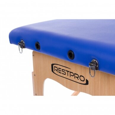 RESTPRO® Classic-2 Blue sulankstomas masažo stalas 4