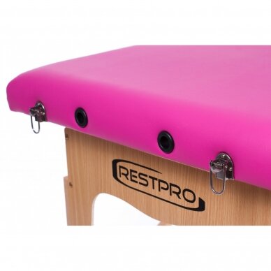 RESTPRO® Classic-2 Pink sulankstomas masažo stalas 5