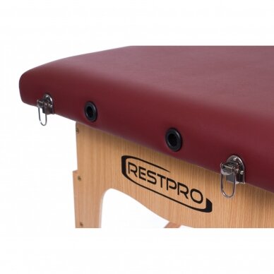 RESTPRO® Classic-2 Wine Red sulankstomas masažo stalas 4