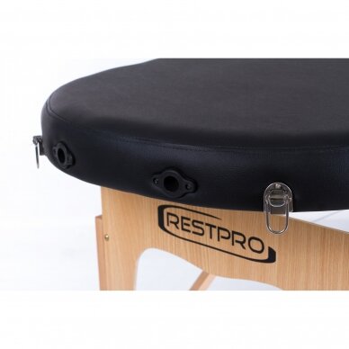 RESTPRO® Classic Oval 2 Black sulankstomas masažo stalas 6