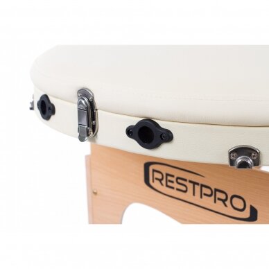 RESTPRO® Classic Oval 3 Cream masažo stalas