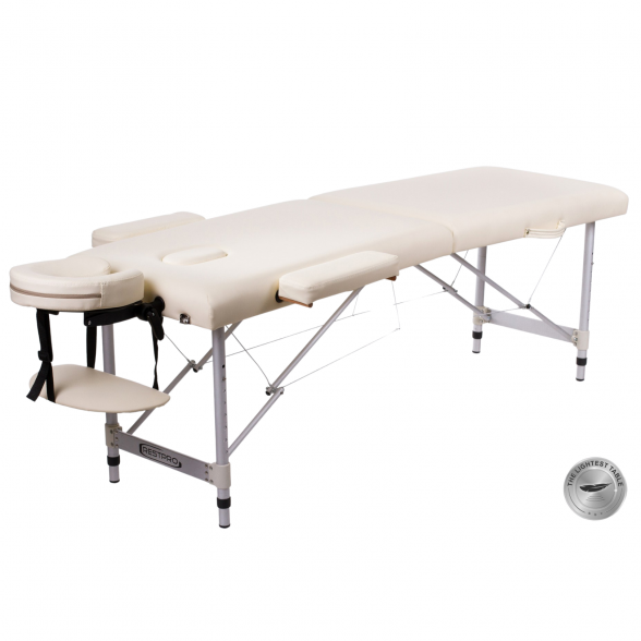 RESTPRO® ALU 2 (S) Cream folding massage table RESTPRO® ALU 2 (S) Cream folding massage table