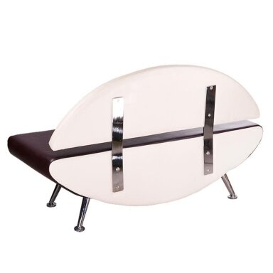 Salono laukiamojo sofa, BD-6710, kreminės/rudos sp. Salono laukiamojo sofa, BD-6710, kreminės/rudos sp.