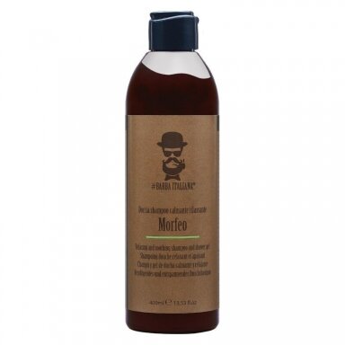 Šampūnas ir dušo gelis Barba Italiana Morfeo, ramina ir atpalaiduoja, 400ml