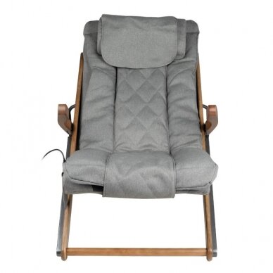 SAKURA RELAX sulankstoma kėdė su masažo funkcija, pilkos sp.