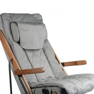 SAKURA RELAX sulankstoma kėdė su masažo funkcija, pilkos sp.