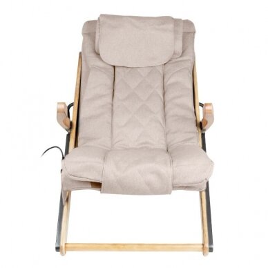 SAKURA RELAX sulankstoma kėdė su masažo funkcija, rudos sp.