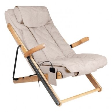 SAKURA RELAX sulankstoma kėdė su masažo funkcija, rudos sp.