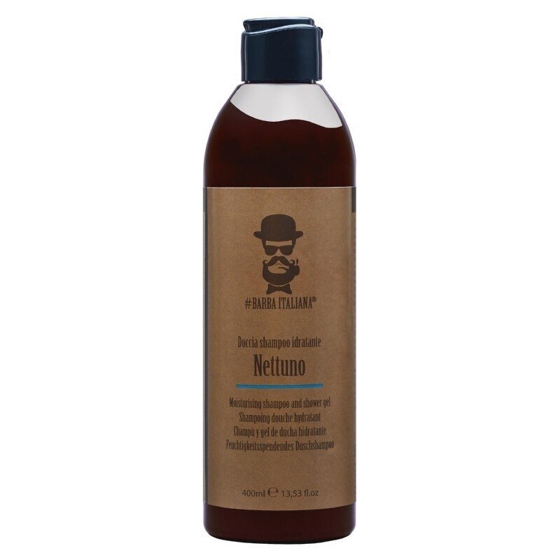 Šampūnas ir dušo gelis Barba Italiana Nettuno, drėkinamasis, 400ml Šampūnas ir dušo gelis Barba Italiana Nettuno, drėkinamasis, 400ml