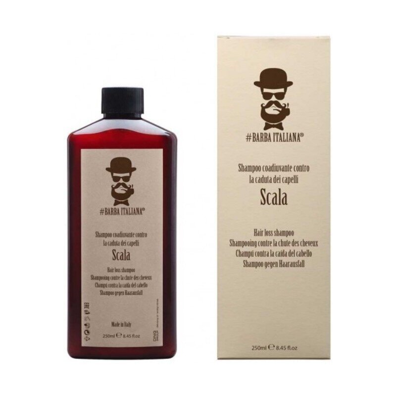 Šampūnas nuo plaukų slinkimo Barba Italiana Scala, 250ml Šampūnas nuo plaukų slinkimo Barba Italiana Scala, 250ml