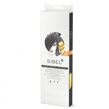 Sibel foam strips with self-heating polyethylene layer, 200 pcs. 30cm x 9.5cm, golden Sibel foam strips with self-heating polyethylene layer, 200 pcs. 30cm x 9.5cm, golden