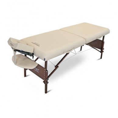 Sulankstomas masažo stalas su šildymu МОKKО, smėlio sp. 6