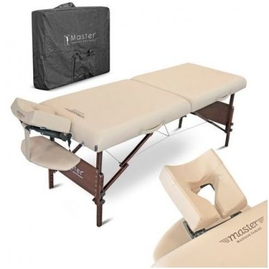 Sulankstomas masažo stalas su šildymu МОKKО, smėlio sp. 2