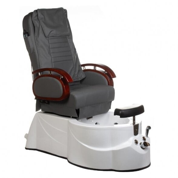 SPA pedikiūro krėslas BR-3820D, pilkas SPA pedikiūro krėslas BR-3820D, pilkas