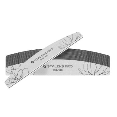 Staleks mineral nail file crescent shape Expert 40 180/180 grit 25pcs